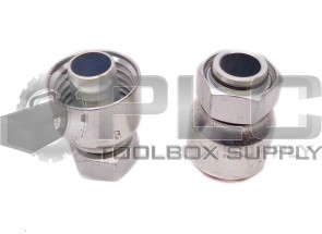 LOT OF 2 NEW PARKER S4-DLFX-2045 1" HYDRAULIC HOSE FITTING 28240-2045