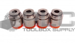 LOT OF 4 NEW SMC 3/8" MANIFOLD FITTINGS