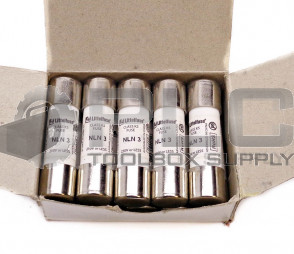 BOX OF 10 NEW LITTELFUSE NLN 3 CLASS K5 FUSE 250V