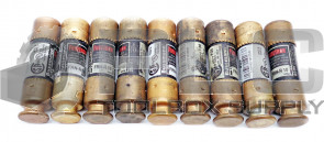 LOT OF 9 NEW BUSSMANN FRN-R 10 TIME-DELAY FUSES CLASS RK5 250V FRN-R-10 *READ*