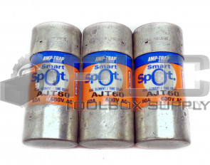 LOT OF 3 NEW FERRAZ SHAWMUT AJT60 SMART SPOT FUSES 60A 600V AC