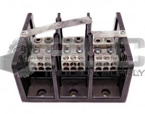 ALLEN BRADLEY 1492-PD3263 SER B 350A POWER DISTRIBUTION BLOCK 600V