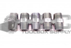 LOT OF 5 NEW PARKER 1-1/16" OD, 3/4" ID STRAIGHT MALE HYDRAULIC FITTINGS
