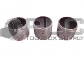 LOT OF 3 NEW 1-15/16" OD, 1-5/8" ID, 1-3/4" LENGTH CARBON STEEL PIPE NIPPLES