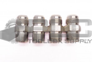 LOT OF 4 NEW PARKER 1-1/16" OD TAPER, 1-1/16" OD STRAIGHT MALE HYDRAULIC FITTING