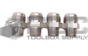 LOT OF 4 NEW 1-5/16" OD TAPER, 1-1/16" OD MALE STRAIGHT HYDRAULIC FITTING REDUCE
