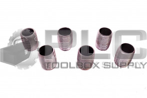 LOT OF 6 NEW CARBON STEEL NIPPLES 1" OD, 7/8" ID, 1-3/8" LENGTH *READ*