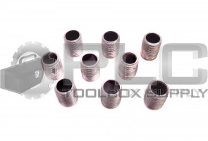 LOT OF 9 NEW CARBON STEEL NIPPLES 7/8' OD, 1/2" ID, 1-1/8" LENGTH *READ*