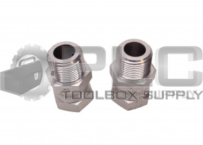 LOT OF 2 NEW PARKER 12-F6X STRAIGHT SWIVEL 1" THREAD MALE/FEMALE X 5/8" ID