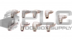 LOT OF 9 NEW PARKER 6 CTX 90° ELBOW FITTING 5/16" ID TAPER X 7/16" ID MALE 
