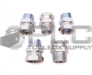 LOT OF 5 NEW STRAIGHT FITTING 1-9/16" ID FEMALE SWL X 1-1/4" ID 1-11/16" OD MALE