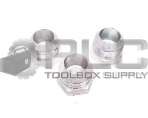 LOT OF 3 NEW 1-1/16" ID 1-5/8" OD MALE THREAD END CAP FITTING