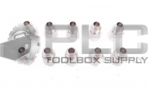 LOT OF 10 NEW PARKER 8-GTX STRAIGHT CONNECTOR 3/8" ID TAP MALE, 9/16" ID FEMALE