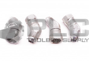 LOT OF 4 NEW PARKER 8-V6X 45° FITTING 3/8" ID 3/4" OD TAP, 11/16" ID FEMALE SWL
