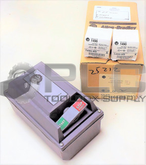 NEW ALLEN BRADLEY 609-ACW /K MANUAL STARTER SIZE 0 W/ (2) 1490-N9