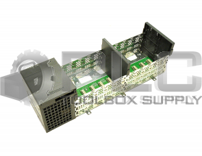 ALLEN BRADLEY 1746-A10 SER B 10 SLOT RACK W/ 1746-P4 SER A POWER SUPPLY