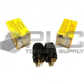 LOT OF 2 NEW HUBBELL HBL7485 MIDGET TWIST-LOCK PLUG