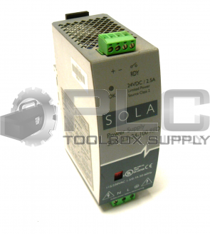 SOLA SDN 2.5-24-100 RED POWER SUPPLY 24VDC 2.5A