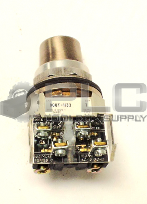 ALLEN BRADLEY 800T-H33 SER. T W/ 800T-XA POSITION CYLINDER LOCK SELECTOR SWICTH