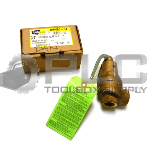 NEW APOLLO RVW60-34 30PSI BRONZE HOT WATER RELIEF VALVE 3/4"