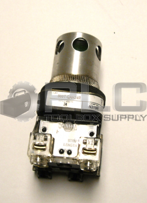 ALLEN BRADLEY 800T-QAH24R GREEN PUSHBUTTON GUARDED COVER 24VAC/DC