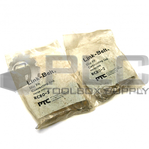 LOT OF 2 LINK-BELT RC80-2 PRESS FIT CONNECTION LINK