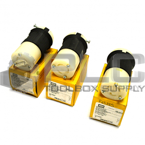 LOT OF 3 NEW HUBBELL HBL2313 TWIST LOCK CONNECTOR BODY 20A 2 POLE 3 WIRE