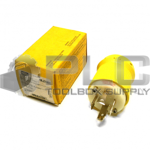 NEW HUBBELL HBL27CM31 LOCKING MALE PLUG 30A 3 POLE 4 WIRE