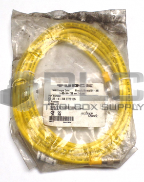 NEW TURCK KB 3T-4-SB 3T/S105 U2412-11 MICROFAST CORDSET 