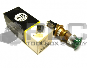 NEW ALLEN BRADLEY 800H-DP1A HEAVY DUTY PUSH BUTTON GREEN SER C