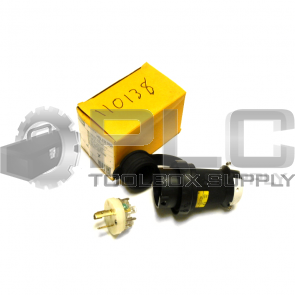 NEW HUBBELL HBL2311SW TWIST-LOCK SAFETY-SHROUD WATERTIGHT PLUG 20A 2P 3W READ