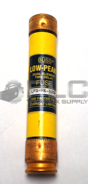 NEW BUSSMAN LPS-RK-50SP DUAL ELEMENT TIME DELAY FUSE 