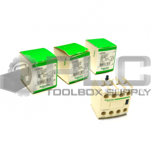 LOT OF 3 NEW SCHNEIDER ELECTRIC LADN22 CONTACT BLOCK 038403