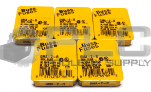 LOT OF 5 NEW BUSSMANN GMA-2-R FUSES