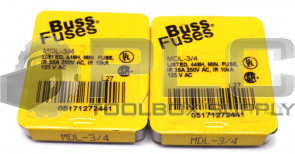 LOT OF 2 BUSSMAN NEW MDL-3/4 FUSES 