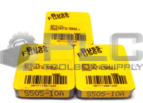 LOT OF 3 PACKS NEW BUSS S505-10A FUSES (3 PACKS OF 5)
