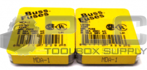 LOT OF 2 PACKS NEW BUSS MDA-1 FUSES 2 PACKS OF 5