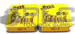 LOT OF 2 PACKS NEW BUSS AGC-4 FUSES 2 PACKS OF 5