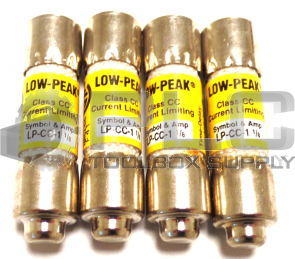 LOT OF 4 NEW BUSSMANN LP-CC-1 1/8 LOW PEAK TIME DELAY FUSE