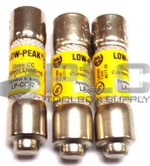 LOT OF 3 NEW BUSSMANN LP-CC-2 DUAL ELEMENT TIME DELAY FUSE 