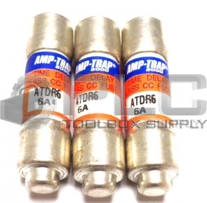LOT OF 3 NEW FERRAZ SHAWMUT ATDR6 6A TIME DELAY FUSE 