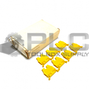 LOT OF 7 NEW ALLEN BRADLEY 1492-W4 YELLOW TERMINAL BLOCKS