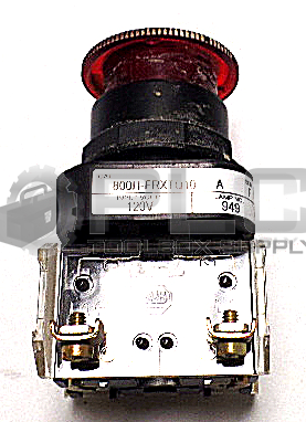  ALLEN BRADLEY 800H-FRXTQ10 RED-ILLUM PUSH PULL 120V  