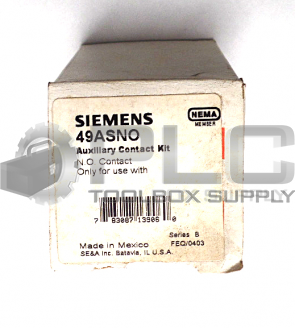 NEW SIEMENS 49ASNO AUXILLARY CONTACT KIT