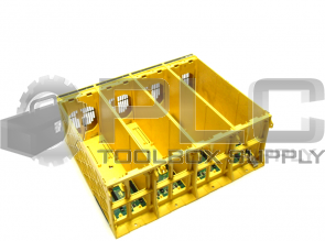 FANUC 15M-MCU12122-001R00 7 SLOT RACK WITH A20B-2000-0730/02A BASE BOARD