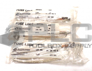 NEW LOT OF 3 COOPER FL-3K-40-R FUSE LINK TYPE K 