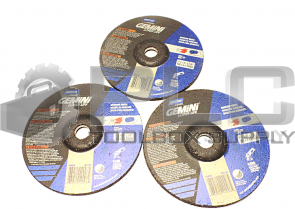 NEW LOT OF 3 GEMINI TYPE 27 GRINDING WHEEL 7'' x 1/4'' x 7/8''
