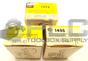 LOT OF 3 NEW ALLEN BRADLEY 1495-G1 SER.L AUXILIARY CONTACT