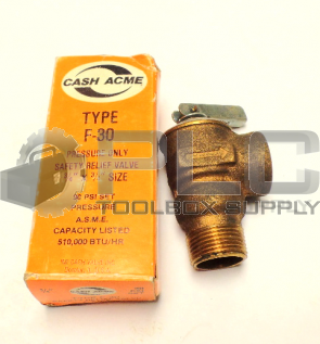 NEW CASH ACME F-30 PRESSURE ONLY VALVE 3/4'' x 3/4'' 