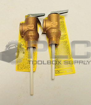 NEW MIX LOT OF 2 WATTS 100XL-4'' AND  100XL-3'' TEMPERATURE AND PRESSURE RELIEF VALVE 100XL